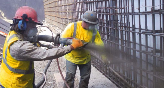 Shotcrete accessories nozzles